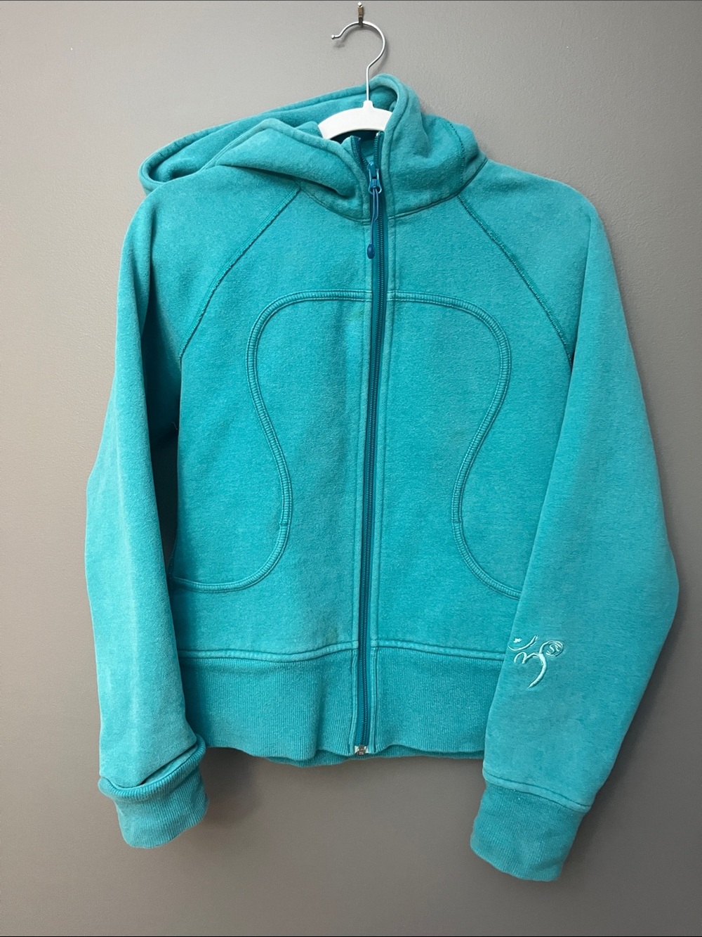 Lululemon Women’s Original Scuba Jacket Turquoise Blue - Size 8